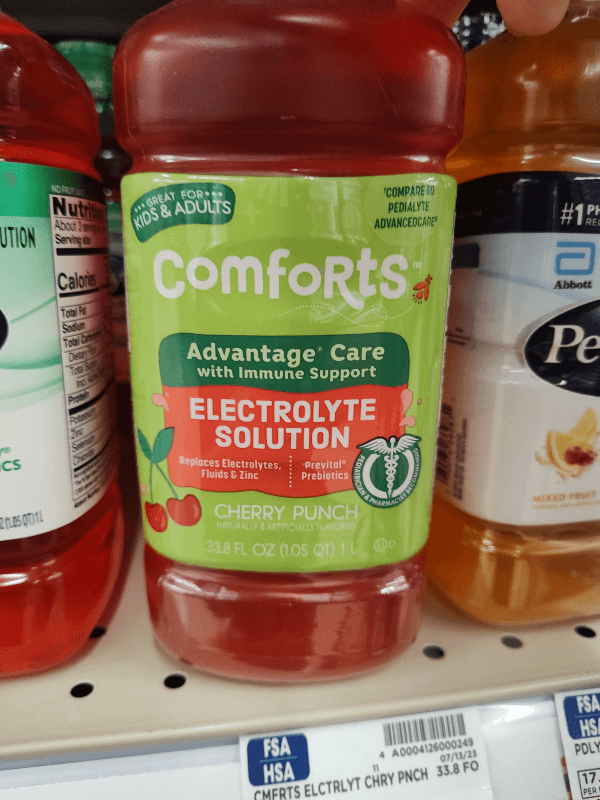 Comforts Cherry Punch Advantage Care Electrolyte Solution
