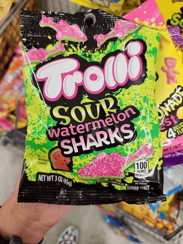 Trolli Sour Watermelon Sharks Gummi Candy