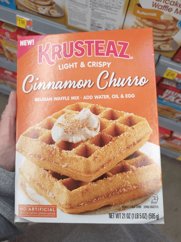 Krusteaz Cinnamon Churro Light & Crispy Belgian Waffle Mix