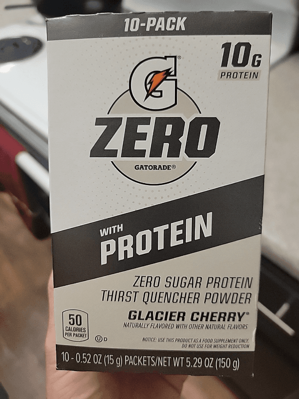 Gatorade Zero With Protein Glacier Cherry