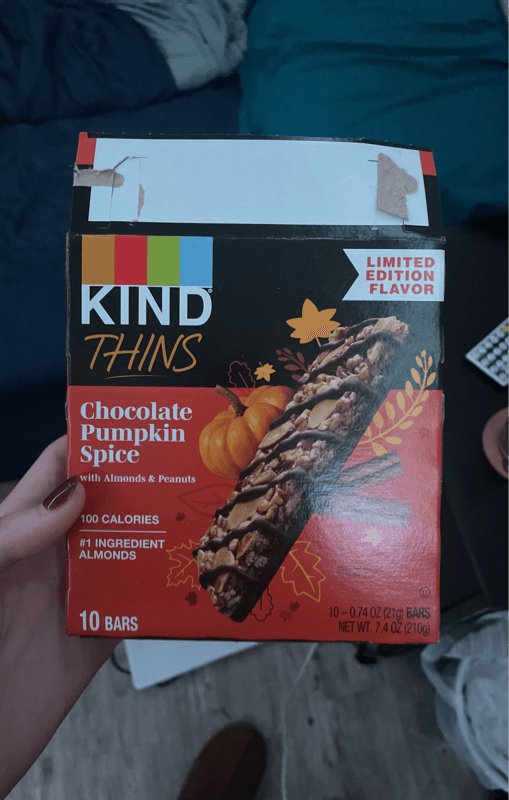 Kind Thins Chocolate Pumpkin Spice With Almonds & Peanuts