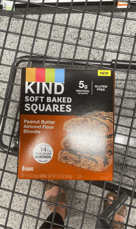 Kind Soft Baked Squares Peanut Butter Almond Flour Blondie