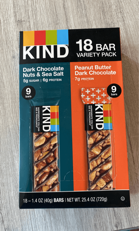 Kind Dark Chocolate Nuts & Sea Salt Peanut Butter Dark Chocolate 18 Bar Variety