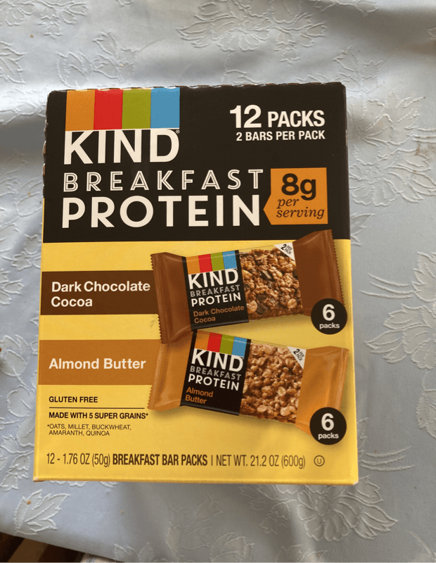 Kind Breakfast Protein Bar Packs Dark Chocolate Cocoa And Almond Butter