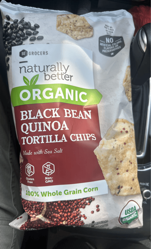 Se Grocers Naturally Better Organic Black Bean Quinoa Tortilla Chips