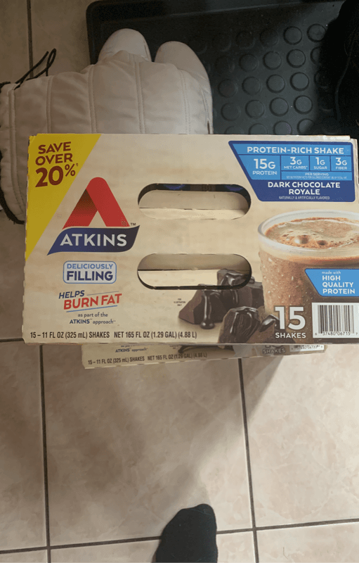 Atkins Protein-Rich Shake Dark Chocolate Royale - 15 Shakes