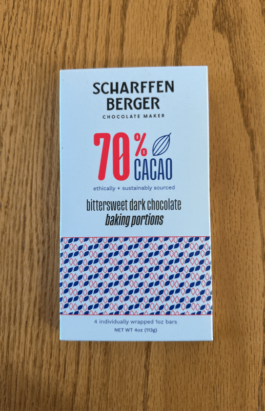 Scharffen Berger Chocolate Maker 70% Cacao Bittersweet Dark Chocolate Baking Portions