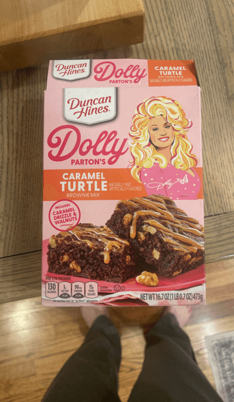 Duncan Hines Dolly Parton'S Caramel Turtle Brownie Mix