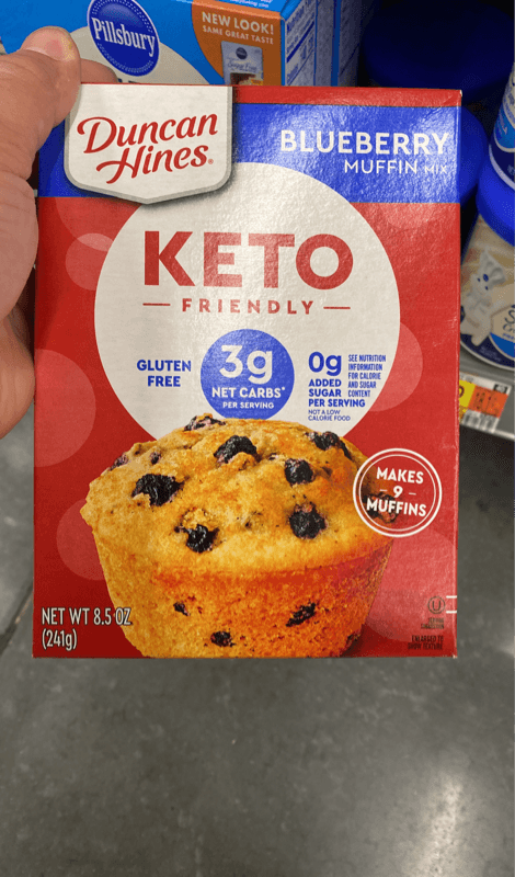 Duncan Hines Keto Friendly Blueberry Muffin Mix