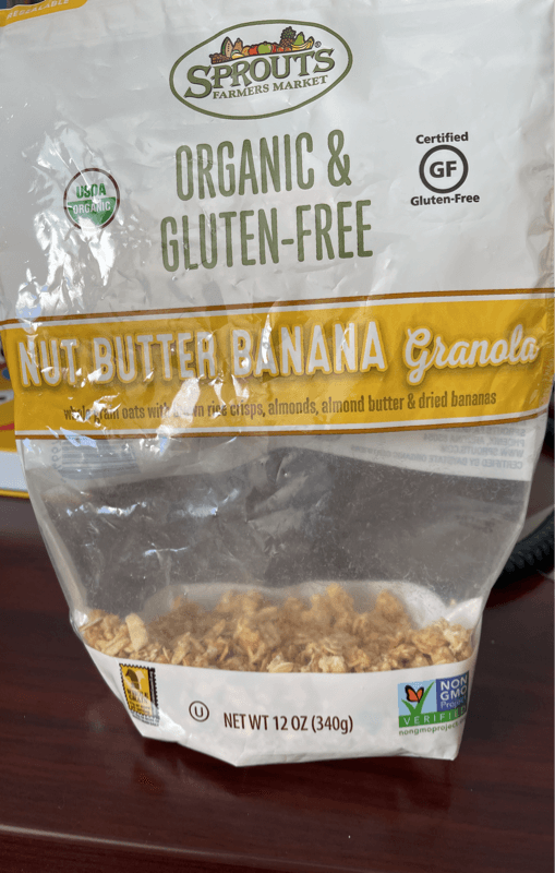 Sprouts Farmers Market Nut Butter Banana Granola
