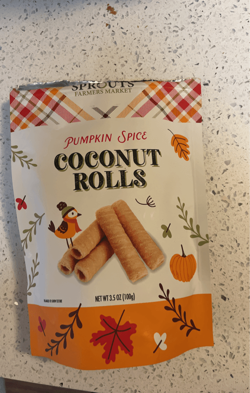 Sprouts Farmers Market Pumpkin Spice Coconut Rolls