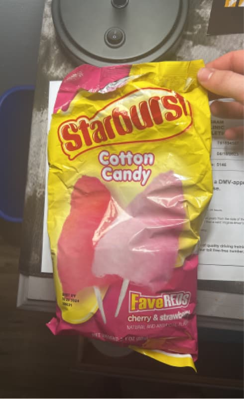 Starburst Cotton Candy Favereds Cherry & Strawberry