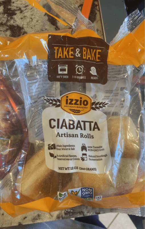 Izzio Artisan Bakery Take & Bake Ciabatta Artisan Rolls
