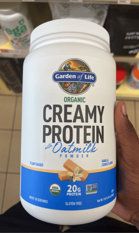 Golden Of Life Organic Creamy Protein With Oatmilk Powder Vanilla Cookie Flavor