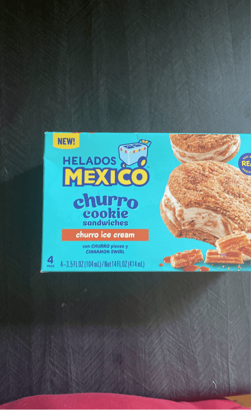 Helados Mexico Churro Cookie Sandwiches Churro Ice Cream
