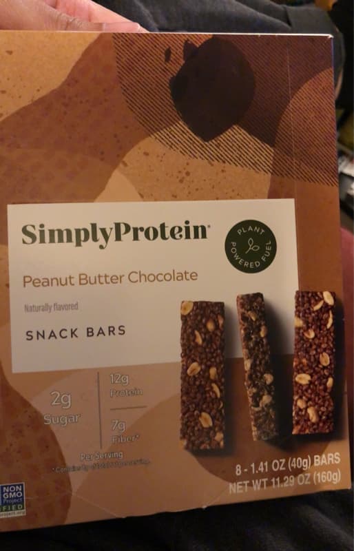 Simply Protein Peanut Butter Chocolate Snack Bars