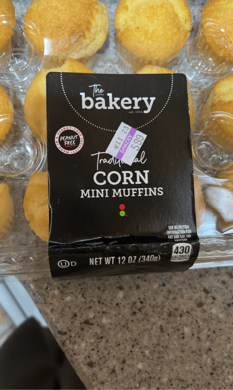 The Bakery Traditional Corn Mini Muffins