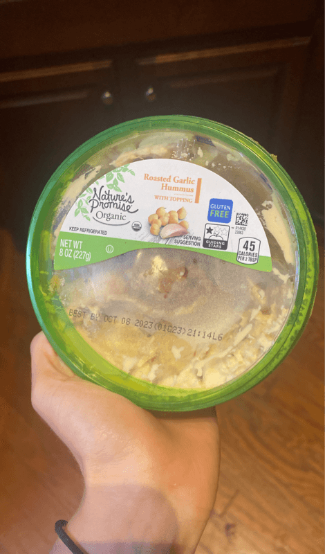Nature'S Promise Organic Roasted Garlic Hummus