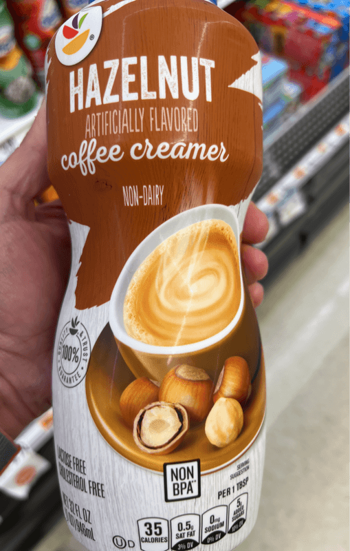 Giant Food Hazelnut Coffee Non-Dairy Creamer
