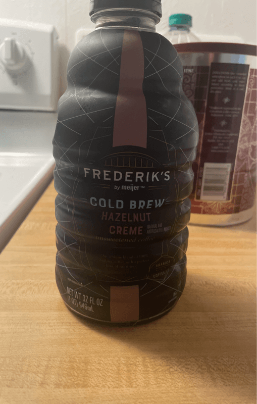 Frederik'S By Meijer Cold Brew Hazelnut Creme Unsweetened Coffee