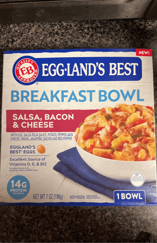 Eggland'S Best Salsa, Bacon & Cheese Breakfast Bowl