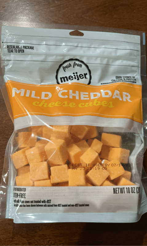 Meijer Mild Cheddar Cheese Cubes