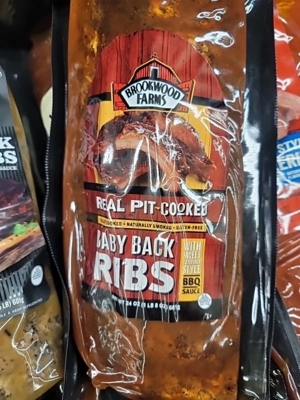 Brookwood Farms Baby Back Ribs Real Pit-Cooked Barbeque