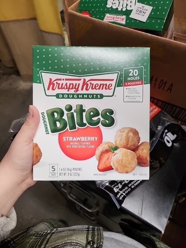 Krispy Kreme Doughnuts Strawberry Bites