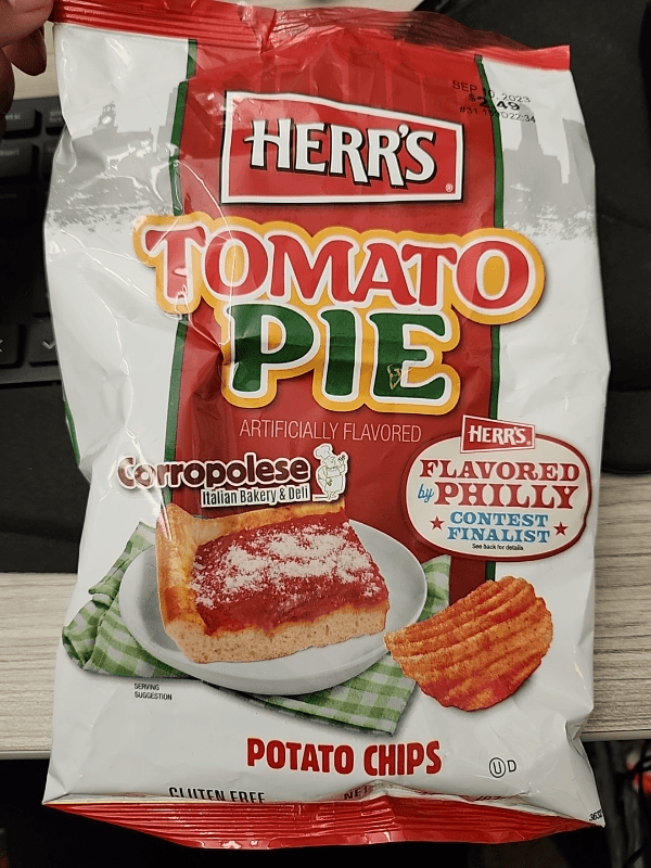Herr'S Flavored By Philly Tomato Pie Potato Chips Corropolese Italian Bakery & Deli