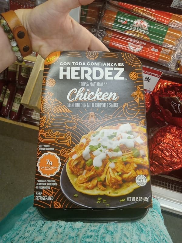 Herdez 100% Chicken Shredded In Mild Chipotle Sauce