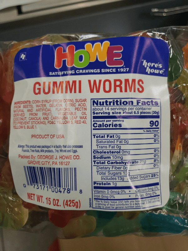 Howe Gummi Worms