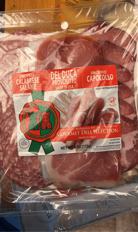 Daniele, Inc. Uncured Calabrese Salame, Prosciutto, Uncured Capocollo Del Duca Gourmet Deli Selection Variety