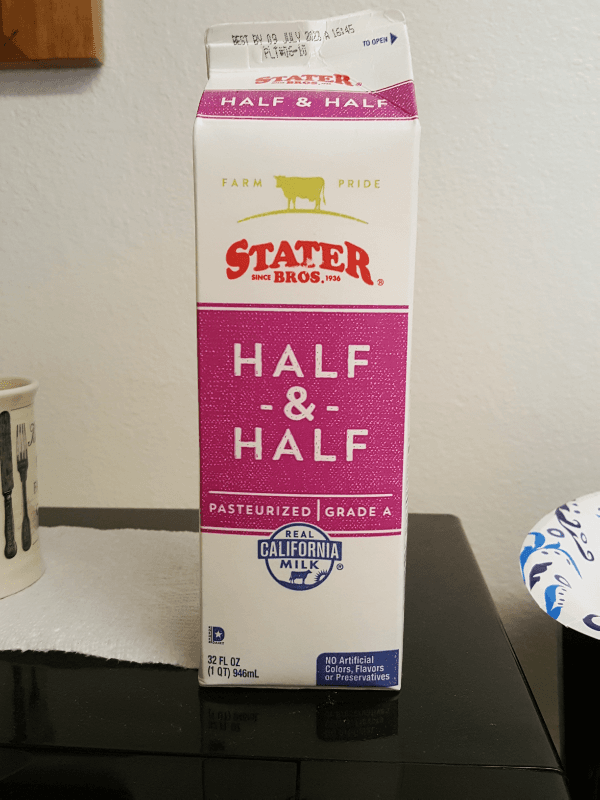 Stater Bros. Half & Half Milk