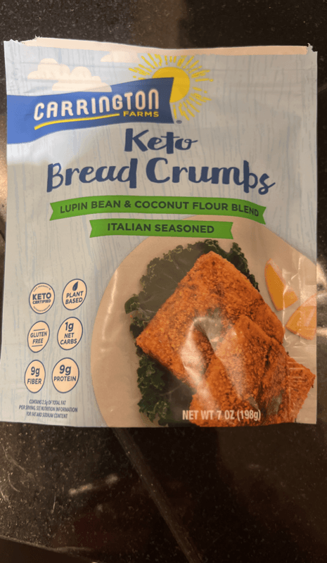 Carrington Keto Bread Crumbs Lupin Bean & Coconut Flour Blend Italian Seasoned