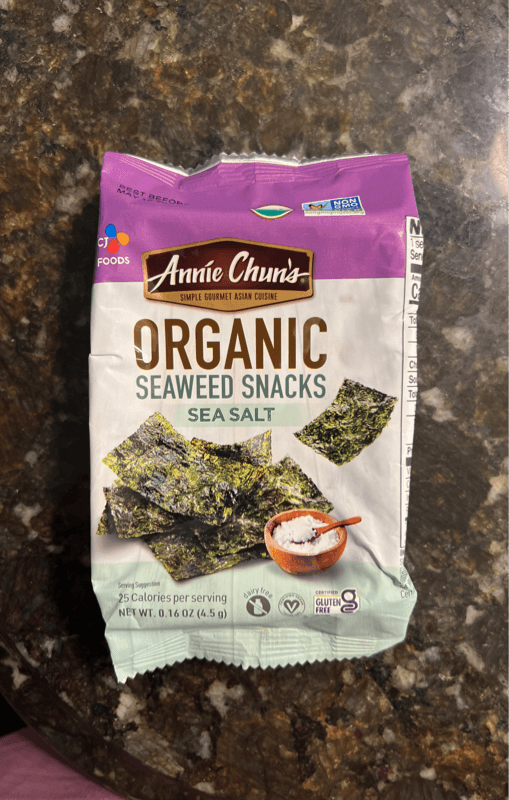 Annie Chun'S Organic Seaweed Snacks Sea Salt
