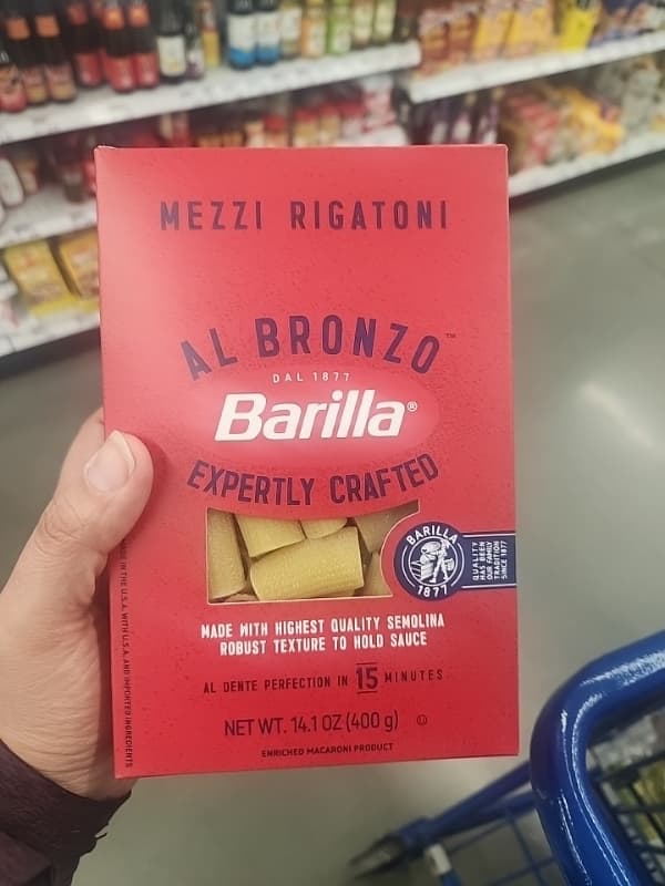 Barilla Al Bronzo Mezzi Rigatoni