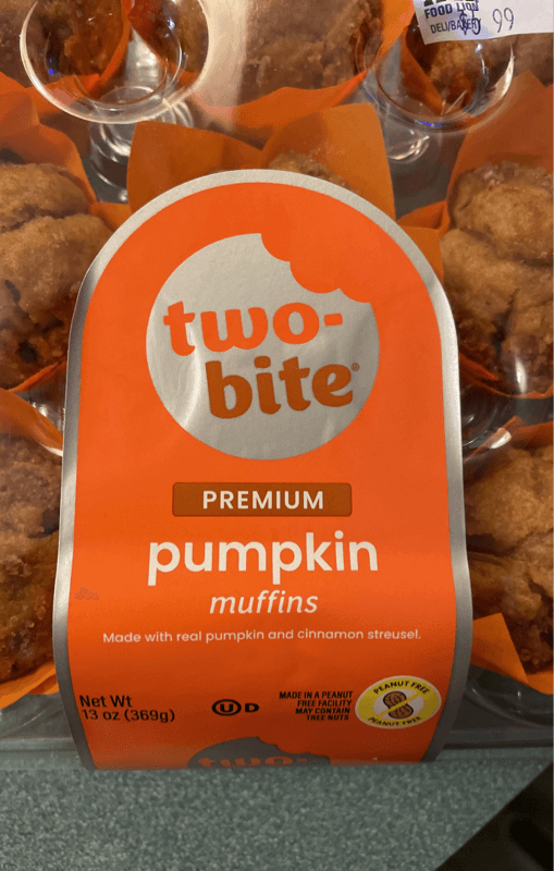 Two-Bite Premium Pumpkin Muffins