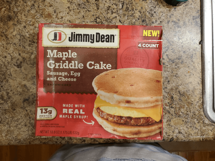 Jimmy Dean Maple Griddle Cake Sausage, Egg And Cheese Sandwiches