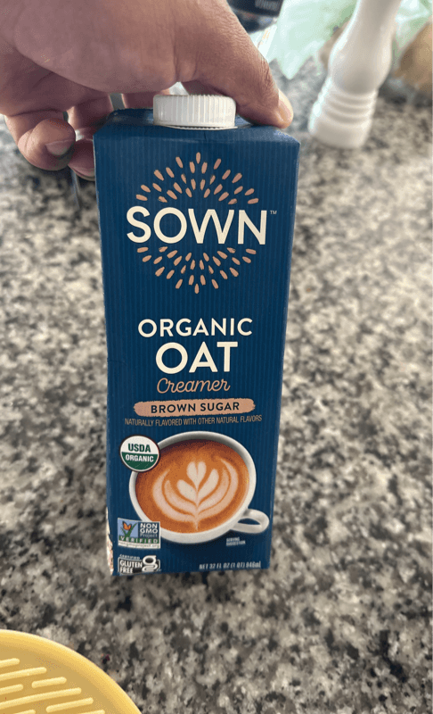 Sown Organic Oat Creamer Brown Sugar