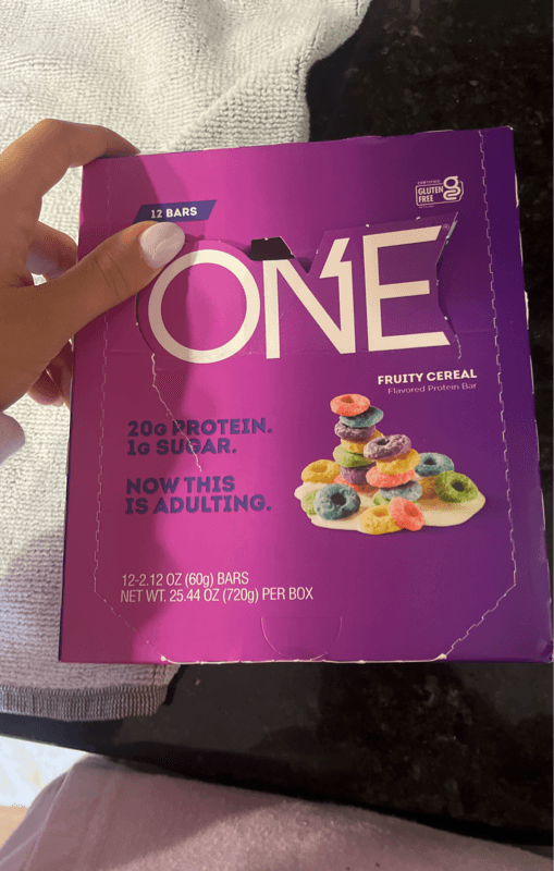 One Fruity Cereal Flavored Protein Bar
