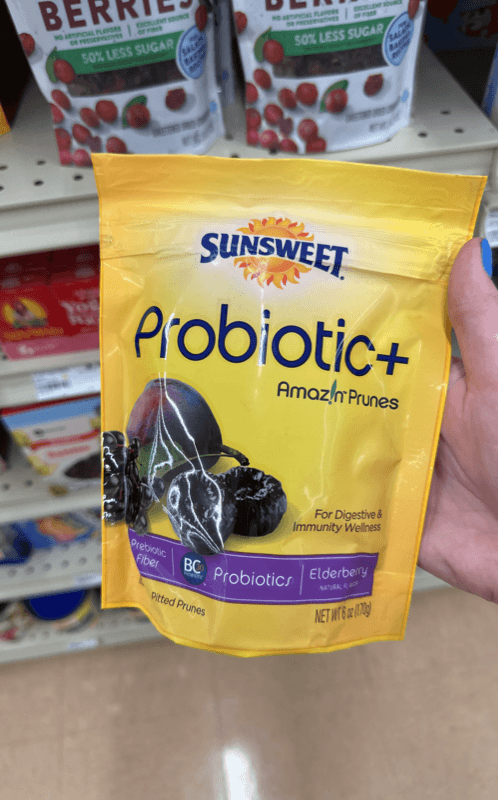 Sunsweet Probiotic+ Amazin Prunes Elderberry For Digestive & Immunity Wellness