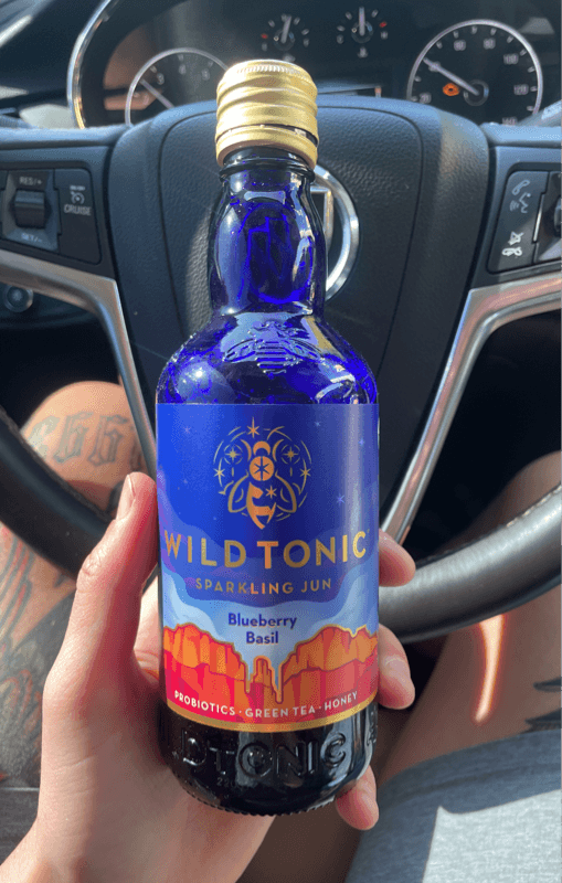 Wild Tonic Sparkling Jun Blueberry Basil