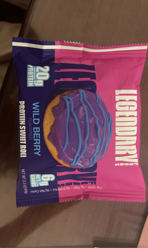Legendary Foods Wild Berry Flavored Protein Sweet Roll