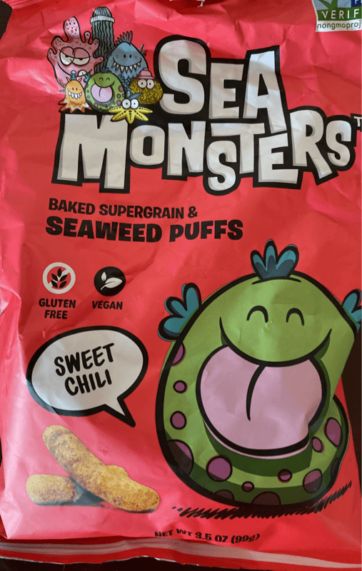 Sea Monsters Baked Supergrain & Seaweed Puffs