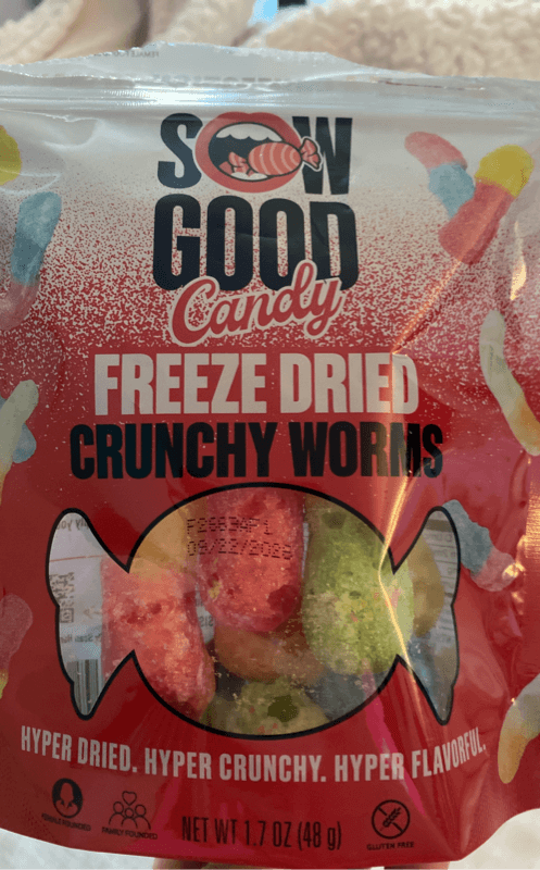 Sow Good Candy Freeze Dried Crunchy Worms