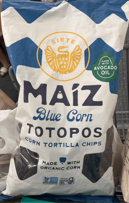 Siete Maiz Blue Corn Totopos Corn Tortilla Chips