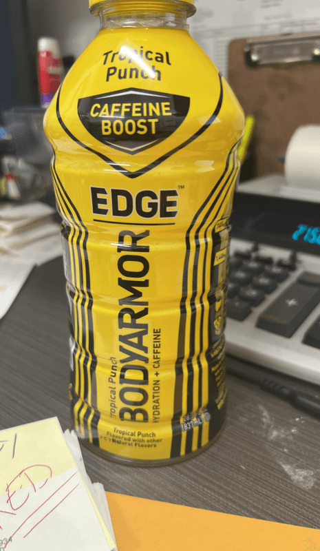 Bodyarmor Edge Tropical Punch Caffeine Boost