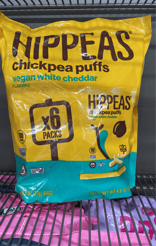 Hippeas Chickpea Puffs Vegan White Cheddar Flavored X