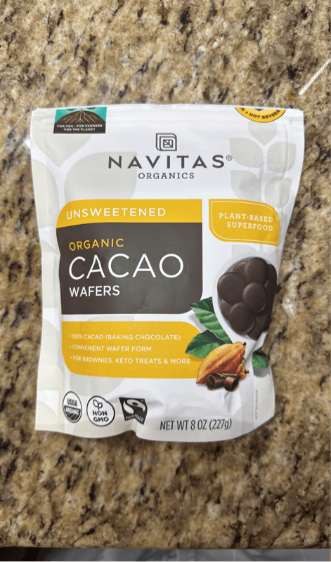 Navitas Unsweetened Organic Cacao Wafers