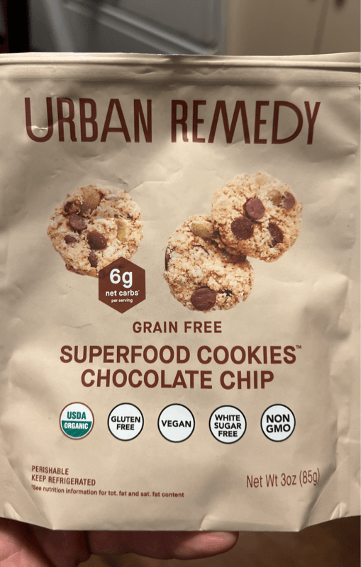 Urban Remedy Grain Free Superfood Chocolate Chip Cookies